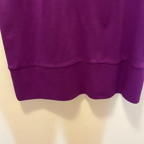 NWT—Purple Cap-Sleeve 100% Cotton Dress - Picture 4 of 6